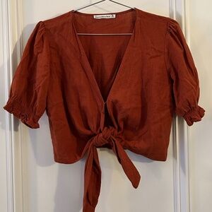 Abercrombie & Fitch Two Piece Linen Set - Size M